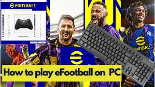 How to play eFootball 2023 on PC with KEYBOARD  eFootball 2023 Keyboard Controls [upl. by Reviel929]