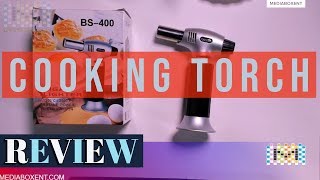 Cooking Torch Kitchen Butane Torch Blow Torch Lighter with Adjustable Flame [upl. by Avah]