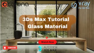 How to Make Glass3ds max tutorial Vray ampCorona [upl. by Reprah]