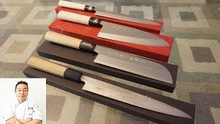 Master Sushi Chef Hiroyuki Teradas Carbon Steel Knife [upl. by Adabelle]