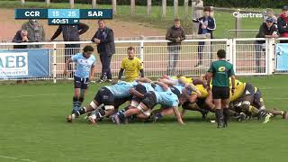 TEMPS FORTS Chartres vs Sarcelles Rugby Fédérale 1 [upl. by Ocnarf]