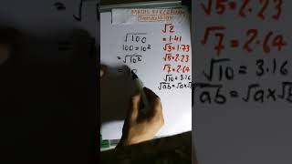 Square root of 100  100 Ka vargmul shortvideo squareroots squareroot [upl. by Eat]