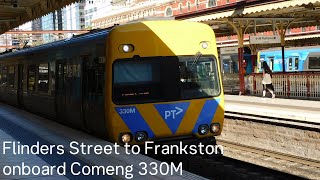 Flinders Street to Frankston onboard Comeng 330M [upl. by Alta]