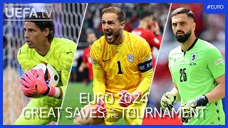 EURO 2024 Great Saves of the Tournament  Sommer Oblak Mamardashvili [upl. by Stedt283]