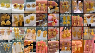 150latest Bridal Gold Earrings designs Most beautiful Gold Earrings designs New Earrings Design [upl. by Earla]