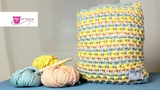 Kissenbezug häkeln quotPlow Cushionquot  DIY Eule [upl. by Garling]