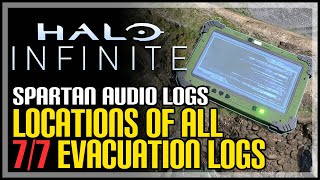 All Evacuation Spartan Audio Log Locations Halo Infinite [upl. by Acinonrev]