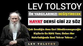 TOLSTOY SÖZLERİ  BU VİDEO BAKIŞ AÇINIZI DEĞİŞTİRECEK  Motivasyon İlham Alıntılar Hikayeleri [upl. by Sirak747]