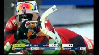 Biathlon Einzel der Damen in Nove Mesto 2012 [upl. by Ramled]