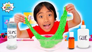 Fun Slime Challenges with Ryan DIY Slime Experiments [upl. by Orlov]