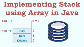 Implementing Stack using Array in Java [upl. by Bohaty]