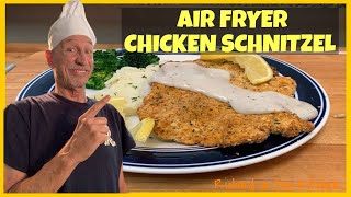 AIR FRYER CHICKEN SCHNITZEL  Richard in the kitchen [upl. by Nikolaos]