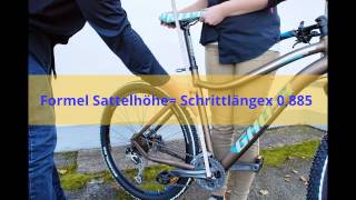 Fahrradsattel richtig einstellen [upl. by Inaffit]