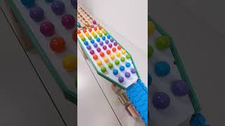 marble Run Race ASMR 117 Wooden Wave Course Colorful Marbles marblerun marblerunrace asmr [upl. by Laks]