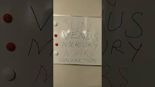 SUN VENUS MERCURY AND MARS CONJUNCTION [upl. by Esiom232]