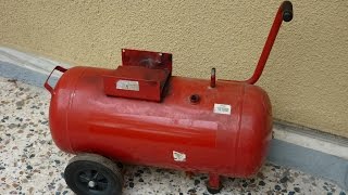 Making a 50 liter silent air compressor part 1 [upl. by Christyna]