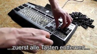 Anleitung  Tutorial Tastatur richtig gründlich reinigen [upl. by Lledniuq]