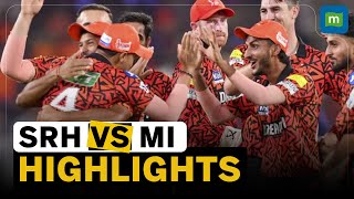 IPL 2024 Match Highlights  SRH Outmuscle Mumbai Indians  Breaks Record For Highest IPL Total [upl. by Ayatan]