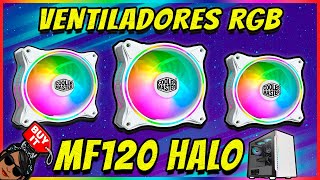 Los MEJORES Ventiladores RGB de COOLER MASTER  MF120 HALO White Edition  Mejora tu PC GAMER [upl. by Theran988]