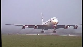 Douglas DC8 BLAST FROM THE PAST  Ostend Airport 1998  LOUD [upl. by Anialed]