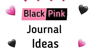 Blackpink Journal  Blackpink Journal with me  Journaling Blackpink Satisfying  Blackpink Crafts [upl. by Nede]