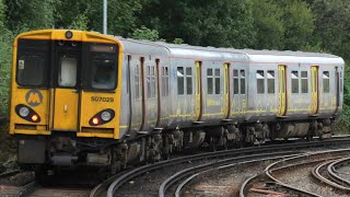 Merseyrail 507029 Comes Out Covering A 777 Departing Birkenhead North For West Kirby [upl. by Ydde]