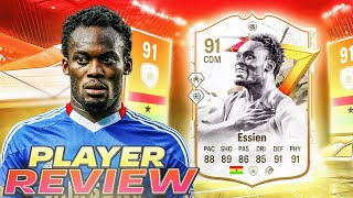 👀91 GOLAZO ICON ESSIEN SBC PLAYER REVIEW  EA FC 24 ULTIMATE TEAM [upl. by Sarge]