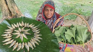 AMAZINGLY DELICIOUS TASTE Chepa Shutki Bora Recipe Traditional Chepa Shutki Paturi Best Shutki Vorta [upl. by Naira410]