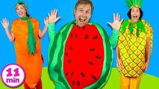 Yummy Fruits and Vegetables  Kids Songs Collection [upl. by Damalis]