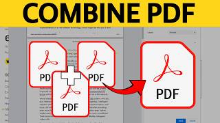 How To Combine PDF Files Into One Merge  Tutorial [upl. by Omura]