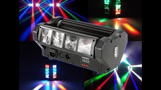 Color Changing DMX512 Sound Activated Auto Running Beam Light for Disco KTV Club Party [upl. by Areem320]