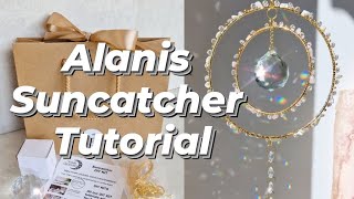 wire wrapped crystal suncatcher tutorial  Alanis DIY tutorial [upl. by Donoghue16]