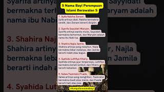 5 Nama Bayi Perempuan Islami Berawalan S namabayi [upl. by Mccallion214]