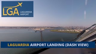 Landing on Runway 22 in LaGuardia Airport [upl. by Ennayt]