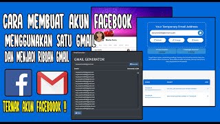 CARA MEMBUAT AKUN FACEBOOK MENGGUNAKAN SATU GMAIL DAN MENJADI RIBUAN GMAIL [upl. by Riay696]