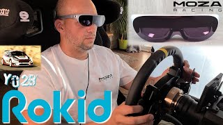 ROKID AIR AR Glasses 120 Screen • MOZA RACING R9 • RSeat C1  Dirt Rally 20 VR  Yo2B Production [upl. by Ozan]