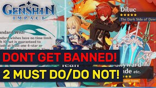 Dont Get BANNED On Global Release 2 Must Know Tips  Genshin Impact [upl. by Ardeid]