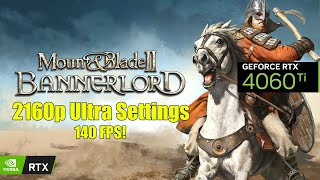 Mount amp Blade II Bannerlord  RTX 4060 Ti 16GB  I5 12400F 4K Maximum Settings  Benchmark [upl. by Snyder]