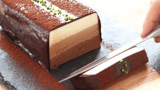 NoBake Chocolate Cheesecake＊Eggless amp Without Oven チョコレート・レアチーズケーキの作り方｜HidaMari Cooking [upl. by Aiekal561]