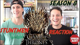 Stuntmen React to Game of Thrones season 8  Super Scilla Bros [upl. by Ahcropal]