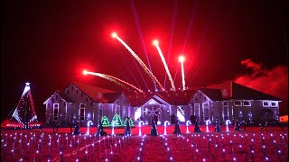 2023 Christmas Light and Firework Show  4K [upl. by Melinde44]