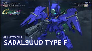 Gundam Sadalsuud Type F 「ガンダムサダルスード タイプＦ」 SD Gundam G Generation Cross Rays All Atacks [upl. by Ignacius111]