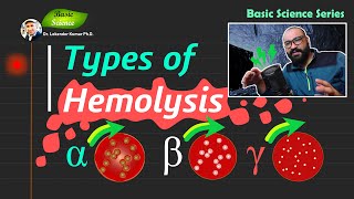 Types of Hemolysis by Bacteria  Alpha Beta and Gamma Hemolysis Detection  Basic Science Series [upl. by Araeic]