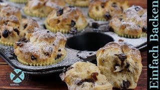 Christstollen Muffins  Mini Christstollen selber backen [upl. by Caines]