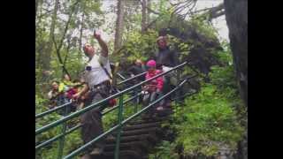 Erlebnisschlucht Salzachöfen  Flying Fox  in Golling am Pass Lueg [upl. by Anitnatsnok]