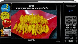 Crispy French Fries in IFB Microwave How to Make French Fries Microwave Recipes [upl. by Odrahcir205]