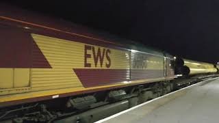 66106 DB Cargo Pipe train Hartlepool Sth Works to Georgemas Junction CE [upl. by Moffat]