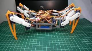 spider Robot ESP 8266 mpu 6050 auto balancing [upl. by Allx960]