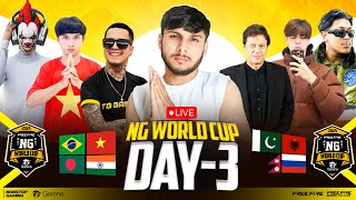 NG WORLD CUP LEAGUE DAY 3 🏆 NG 1 BRAZIL NXT AMF HH PAK 7XIS 🔥💀nonstopgaming free fire live [upl. by Colyer]