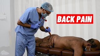 SEVERE back pain GONE with chiropractic adjustments Dr Sanjay Sarkar [upl. by Bathelda]